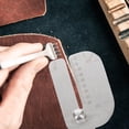 thumbnail image 4 of KAKOWELY whole punch Stainless Steel Leather Stitching Punch Aid Plate, Diy Craft Punching Tools For Precise Hole Punching Hole Punch Set For Leatherworking, 4 of 4