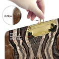 thumbnail image 4 of 12.5x9 Inch Acrylic Clipboard with Metal Clip – Single-Sided Print & Retractable Hook，A Stone-like Texture, 4 of 8