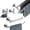 Chrome-5-Piece, variant on 5-Piece Black Bath Accessories Set Wall Mount Towel Bar Hardware