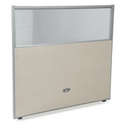 OFM RiZe Series Model PG4748 47" x 48" Vinyl Panel with Polycarbonate, Beige with Gray Frame