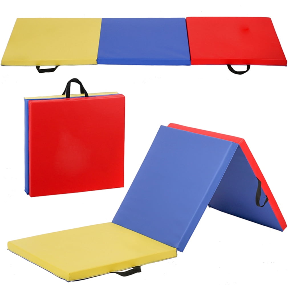 2"x2'x8' Folding Panel Gymnastics Gym Folding Yoga Aerobic Mat Pad Light Weight 
