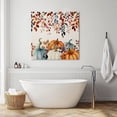 thumbnail image 3 of Orange Blue Pumpkins Wall Art Painting on Canvas, Thanksgiving Fall Leaves Farmhouse Canvas Art Home Prints Wall Art Framed Modern Artwork for Living Room Bedroom Wall Decor 16x16in, 3 of 9