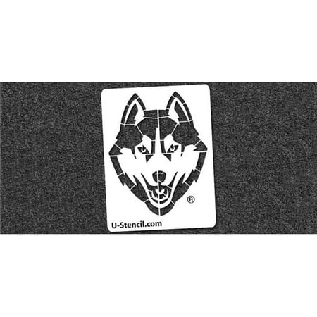 U Stencil 842070105861 Ncaa Connecticut Huskies Collegiate Husky