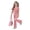 Red, variant on CCRFTGI Summer Outfits for Child Girls 10-12 Cute Y2k Red Plaid 2 Piece Outfits Oversized T Shirts and Flare Pants High Waist Athletic Sets for Girls Red 11-12 Years