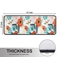 thumbnail image 5 of Kitchen Rugs Sets Of 2,Pioneer Flower Floral Print Pattern Anti Fatigue Kitchen Mat Rugs Non Slip Washable,Decorative Kitchen Floor Mats for Kitchen,Sink,Laundry,17"x47"+17"x47", 5 of 5