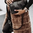 thumbnail image 6 of Teissuly Ladies Fashion Long Color Warm Round Neck Furs Vest Jacket, 6 of 9