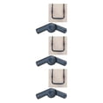thumbnail image 1 of Justharion Heavy-Duty 7 Inch Collapsible Wagon Replacement Wheel Dual Bearing Rubber for Hand Cart Type 6 3Set, 1 of 5