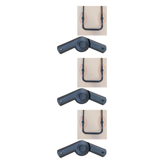 Justharion Heavy-Duty 7 Inch Collapsible Wagon Replacement Wheel Dual Bearing Rubber for Hand Cart Type 6 3Set