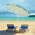 thumbnail image 2 of Yescom Parasol de Plage Extérieur Rayé 5.6 Pieds Protection UV Inclinaison de l'Ancre de Sable pour Jardin Camping, 2 of 9