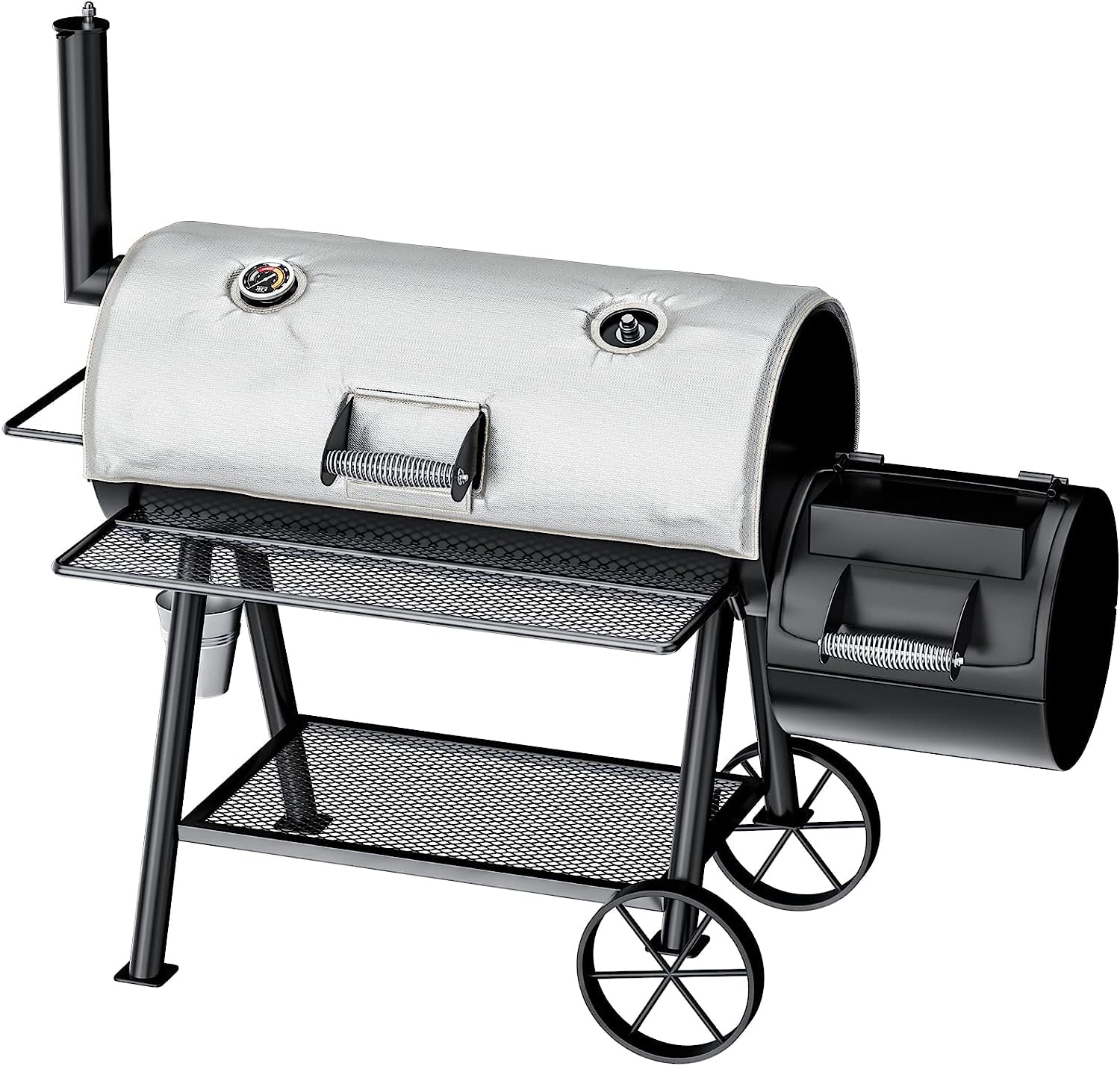 Hisencn Smoker Jacket for Oklahoma Joe's Longhorn Offset Smokers, Grill Smoker Insulation