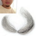 thumbnail image 3 of Bigote De Barba Falsa Reutilizable Para Película, Simulación Realista, Cabello Artificial Suave, 3 Colores, Maquillaje, Efecto Especial, Barba Falsa Con Diseño Realista,, 3 of 7