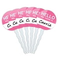 thumbnail image 1 of Carrie Hello My Name Is Cupcake Picks Toppers - Set of 6, 1 of 1