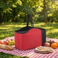 thumbnail image 6 of Portable Insulated Lunch Tote – Cooler Bag with Bottle Holders for Picnic Camping Daily Commute, Easy-Clean Oxford Cloth, Heat Retention, Ideal Gift for Family Friends, 6 of 7