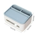 thumbnail image 3 of Desktop Tissue Box, Wall-Mounted Organizer, Multi-Compartment Shelf, Modern Design, For Guest Rooms, Bathroom, Without Punch Holes, Stylish Decor, Space-Saving, Paper Supply Holder Akmoler, 3 of 9