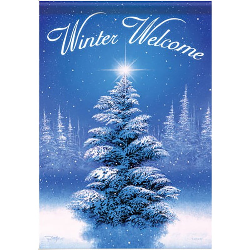 12x18 Inch Christmas Garden Flag Outdoor Yard 100D Polyester Rainproof