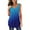 Blue, variant on Women's Ombre Dip-Dye Sleeveless Tunic - Casual Tank Top, Flattering for Travel & Layering