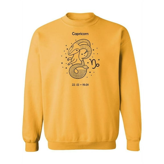 Cute Capricorn Sign. Sweatshirt Women -Image by Shutterstock, Female x-Large