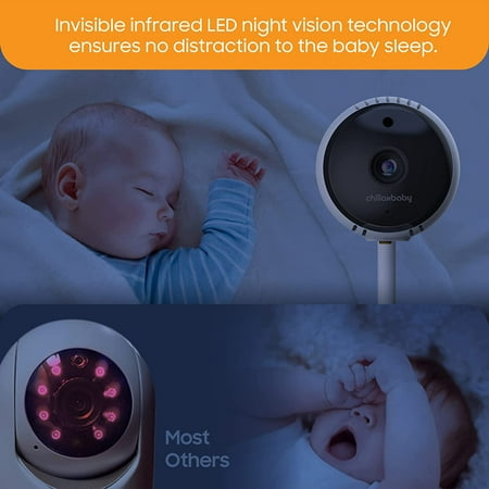 Chillax - Giraffe Pro WiFi Baby Monitor with Gooseneck Camera and 4.3" Parent Unit - White