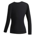 thumbnail image 5 of LEAVINGSUO Long Sleeve Tops Winter USB Third Gear Women Heating Constant Electric Top Keep Warm Plush Fleece Pullover Home Clothing, 5 of 9