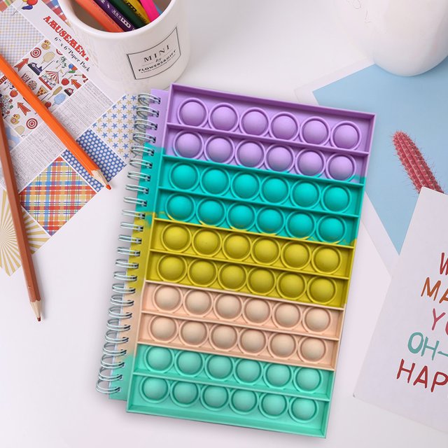 Bloc de notas de descompresión Push Bubble Soft Toys Cuaderno de alivio de estrés para escribir Tmvgtek juguetes de los niños