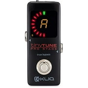 KLIQ TinyTune Pro Stage Tuner Pedal for Guitar and Bass with True Bypass Switching, Pitch Calibration and Flat Tuning (Power Supply Required)