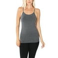 thumbnail image 5 of KOGMO Womens Seamless Stretchy Adjustable Strap Cami Tank Top 3-Pack, 5 of 7