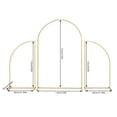 thumbnail image 2 of 3Pcs Metal Stand Wedding Arch Backdrop Stand For Ceremony Party Yard Venue Decor, 2 of 22
