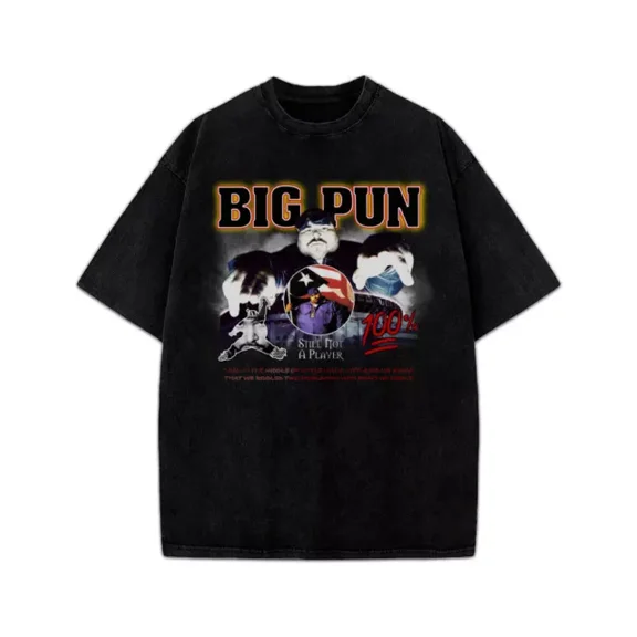 BIG PUN Vintage 90s Style Graphic Not A Player Hip Hop Men T-Shirt