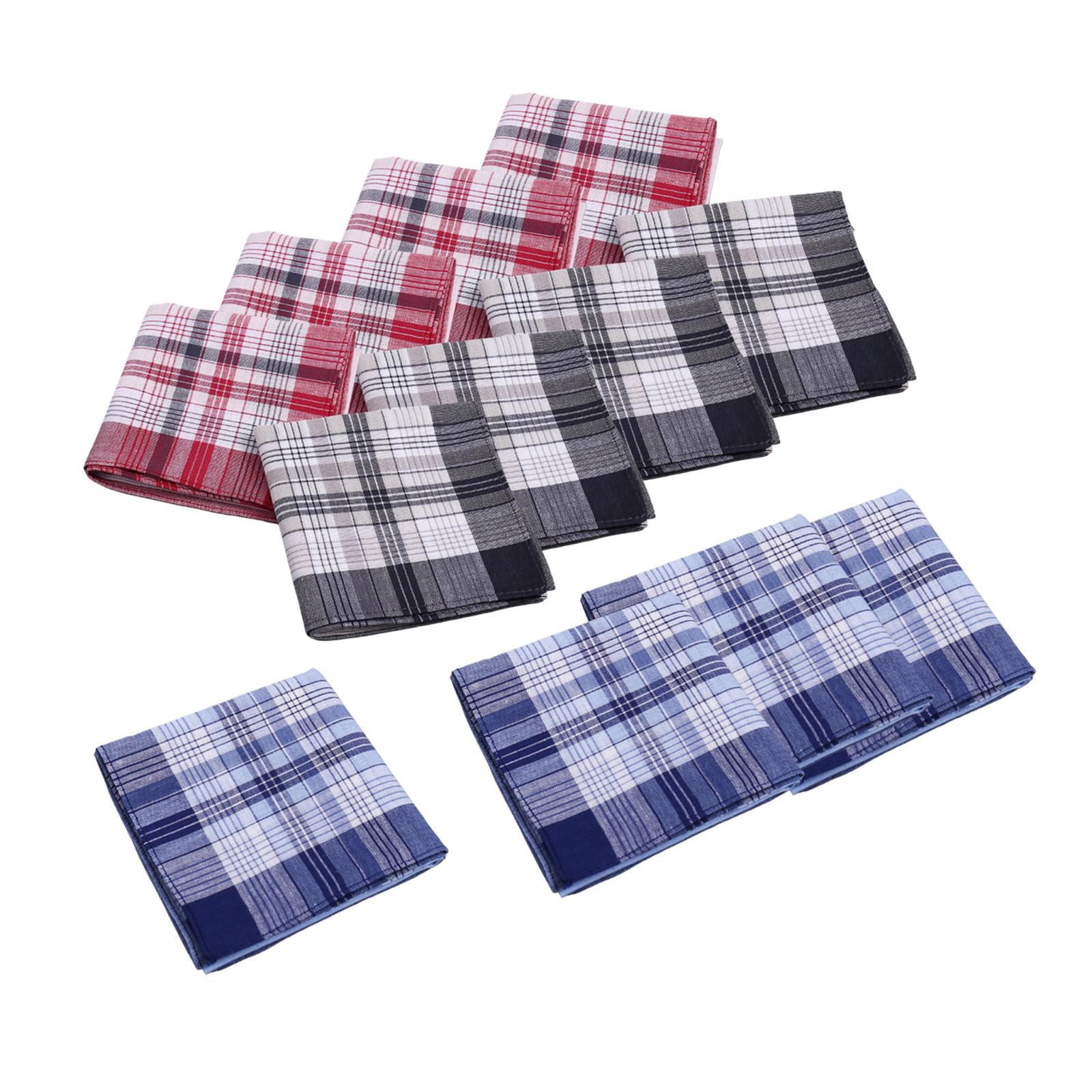 Mouchoirs En Coton Premium Blancs - Lot De 12 Pièces Pour Hommes Et Garçons, Fait Main