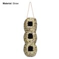 thumbnail image 7 of Walbest Hand-Woven Eco-Friendly Birds Cages Nest Roosting, Grass Bird Hut, Hanging Bird House, Cozy Resting Place, 100% Natural Fiber, Ideal for Birds, Provides shelter from Cold Weather, 7 of 7