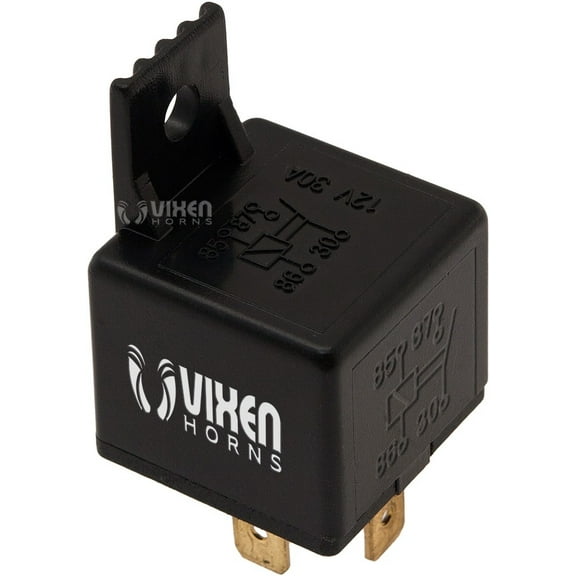 Vixen Horns 4-PIN/30A Horn Relay Designed to use it when connecting an additional horn to any 12V vehicle VXA7446