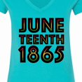 thumbnail image 4 of Inktastic Juneteenth 1865 Women's V-Neck T-Shirt, 4 of 5