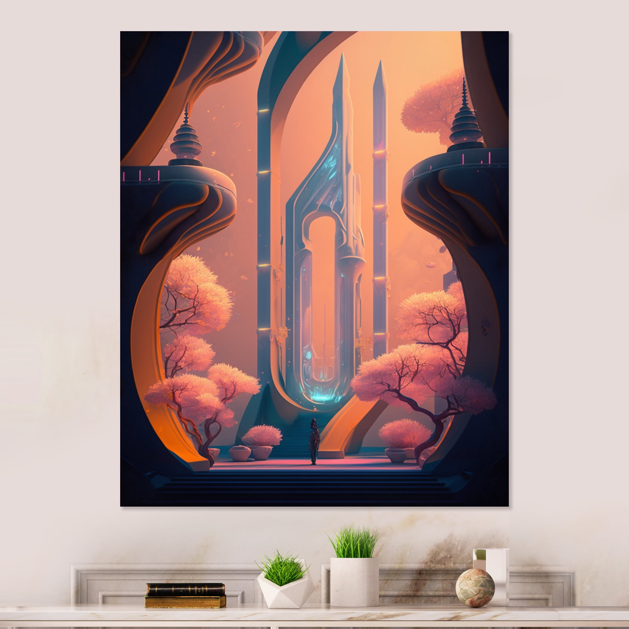 Designart Architectural Designs For The Future I Canvas Wall Art