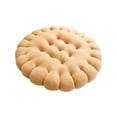 thumbnail image 4 of Cojín de asiento en forma de galleta, suave, de terciopelo, para silla, grueso, rectangular, redondo Redondo amarillo, 4 of 8