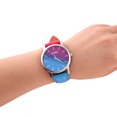 thumbnail image 1 of Reloj de estudiante de cuarzo con correa de reloj de color caramelo informal para mujer (rosa roja + azul) Tmvgtek Para estrenar, 1 of 6
