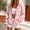 Light Pink, variant on Women Solid Cotton Drawstring Hood Full Zip Long Sleeve Dual Side Pockets Loose Fit Casual Daily Street Layering Hooded Cardigan Sweatshirt Outerwear Purple L