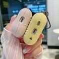 thumbnail image 4 of ChicShell for Apple Airpods 4, Airpods 4 Cases 2024 Cover Women Anti-Drop Silicone iPods 4 Earbuds Cases Girl Bling Keychain for Airpod iPods 4th Generation, Yellow, 4 of 11