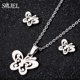 thumbnail image 1 of SMJEL-pendientes de mariposa mate de acero inoxidable para mujer y niña, aretes colgantes de animales encantadores, joyería de moda, 1 of 2