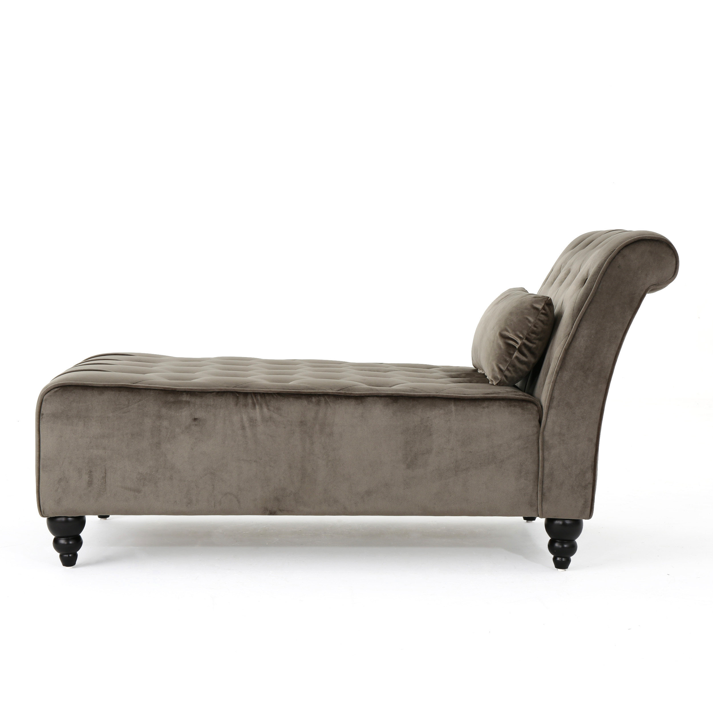 rafaela tufted new velvet chaise lounge