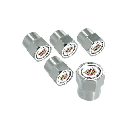 Chrome Oil Cap Cover - Cadillac Logo Chrome Valve Cap Covers