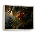 thumbnail image 2 of Designart "A Single Palm Tree I" Floral Floater Framed Wall Art Living Room, 2 of 7