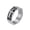 Silver, variant on Men's Stainless Steel Punk Rectangle Raised Faith Cross Engraved Signet Rings Gothic Titanium Biker Band Black Size 9