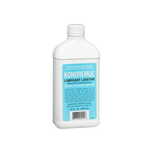 Kondremul Lubricant Laxative Constipation Relief Mineral Oil, 16oz, 5