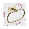 thumbnail image 4 of Gold 4 Piece Bathroom Accessories Set Towel Rack, 4 of 5