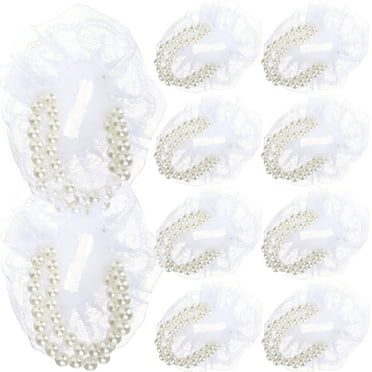 ITSELFER 12pcs Lace Corsage Wristlet Wrist Corsage Bands DIY Corsage Bracelets