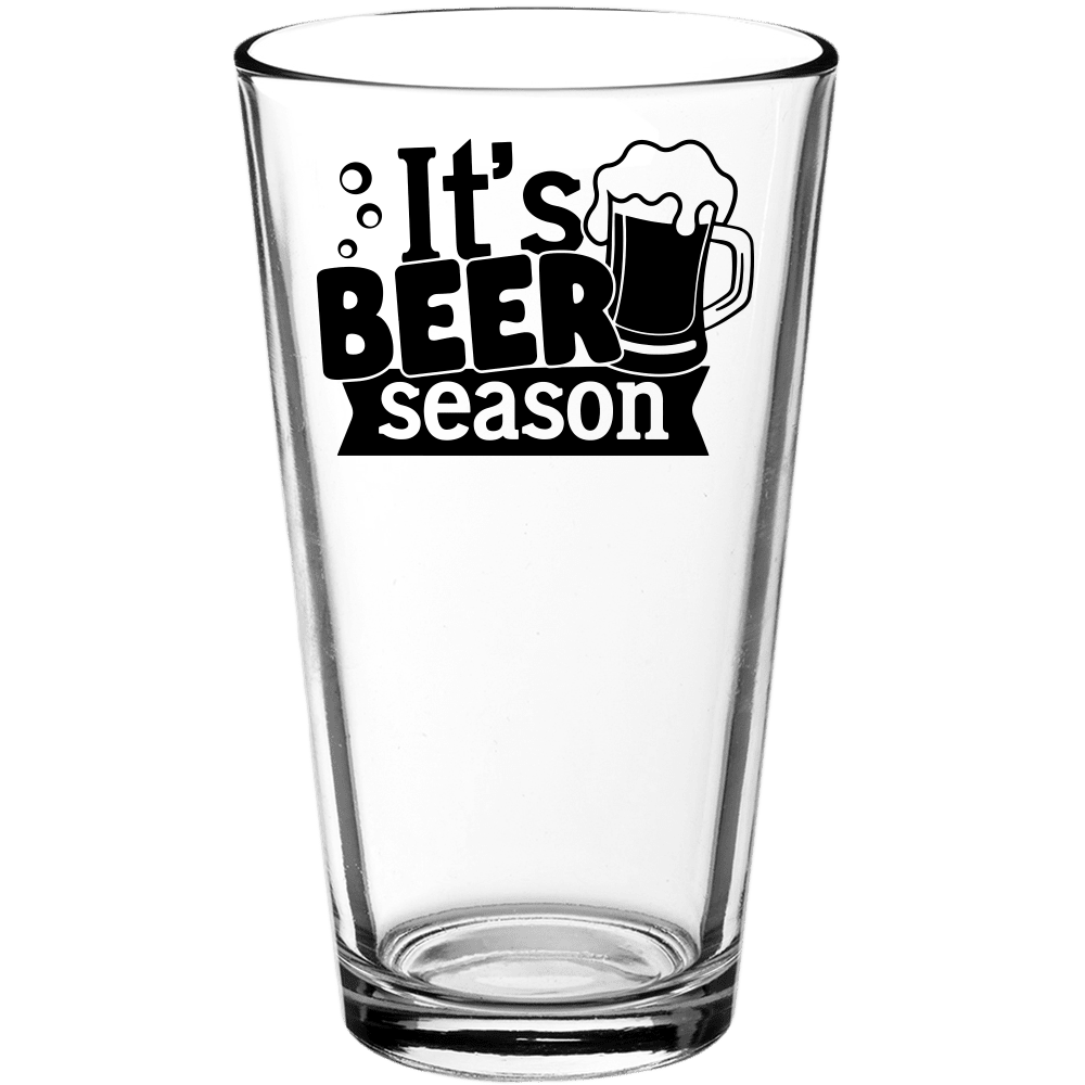 It's Beer Season Funny Pint Glass