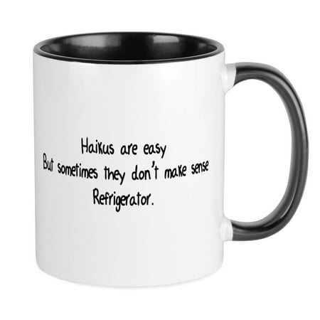 

CafePress - Haikus Are Easy Mug - Ceramic Coffee Tea Novelty Mug Cup 11 oz