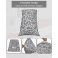 thumbnail image 7 of Light Blue Floral Body Pillow Covers, Rustic Vintage Flowers Botanical Spring Soft Bed Throw Pillowcases Breathable Cooling Long Lumbar Body Pillow Sham Cover for Bed Sofa 20''x54'', 7 of 7
