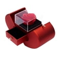 thumbnail image 2 of Caja de rosas rojas reales preservadas Fiudx forma de fruta, 2 of 7