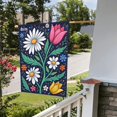 thumbnail image 2 of JJKBVCLO Panneaux de Jardin Double Renard Floral Résistant, 2 of 5